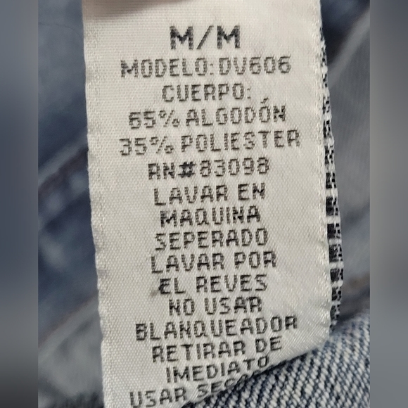 Ci Sono Cropped Denim Vest - Size US M - Picture 6 of 6